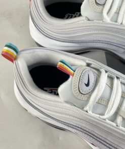 Nike Air Max 97 White Multi Color Pull Tabs For Sale 3