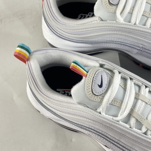 Nike Air Max 97 White Multi Color Pull Tabs For Sale 3