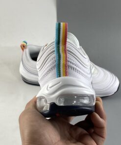 Nike Air Max 97 White Multi Color Pull Tabs For Sale 4