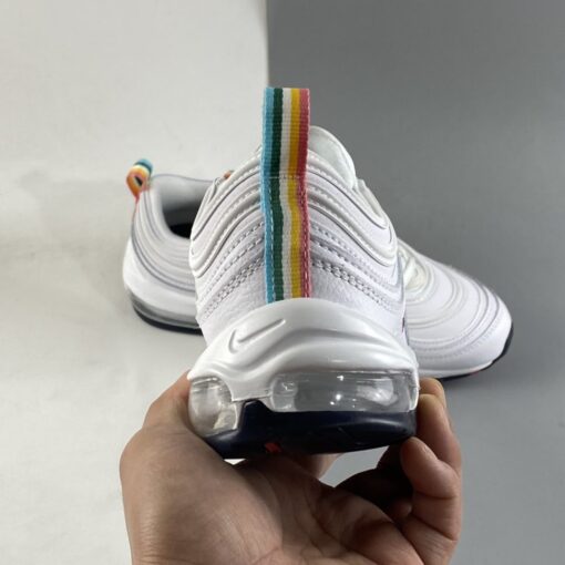 Nike Air Max 97 White Multi Color Pull Tabs For Sale 4