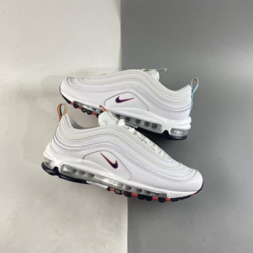 Nike Air Max 97 White Multi Color Pull Tabs For Sale