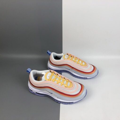 Nike Air Max 97 White Red Orange Sunny Yellow For Sale 4