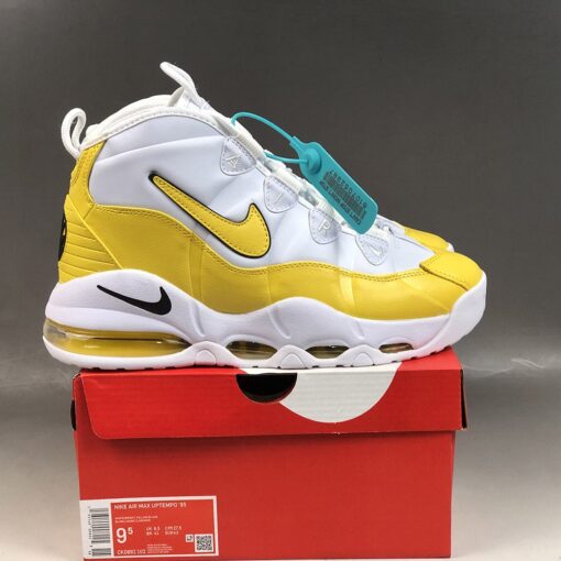 Nike Air Max Uptempo Derek Fisher PE White Amarillo Court Purple 7