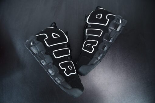 Nike Air More Uptempo Black White 414962 002 For Sale 5
