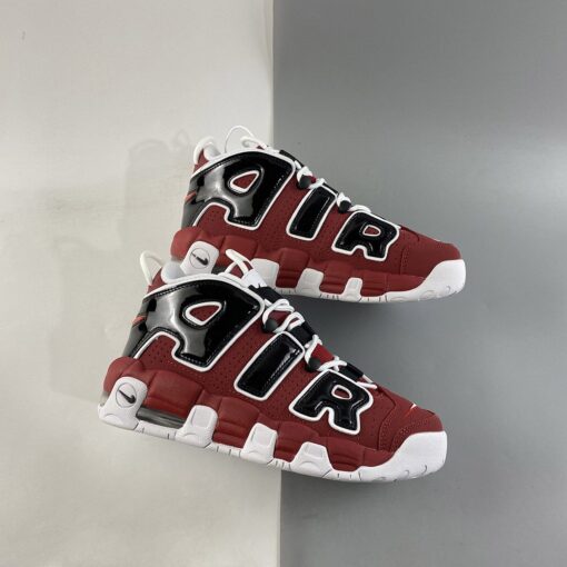 Nike Air More Uptempo Bulls Varsity Red White Black 1 1