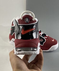 Nike Air More Uptempo Bulls Varsity Red White Black 4 1