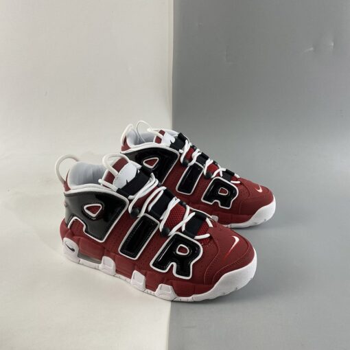 Nike Air More Uptempo Bulls Varsity Red White Black 6 1