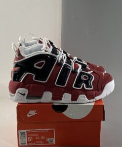 Nike Air More Uptempo Bulls Varsity Red White Black 7 1