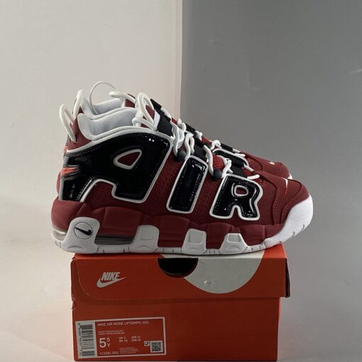 Nike Air More Uptempo Bulls Varsity Red White Black 7 1