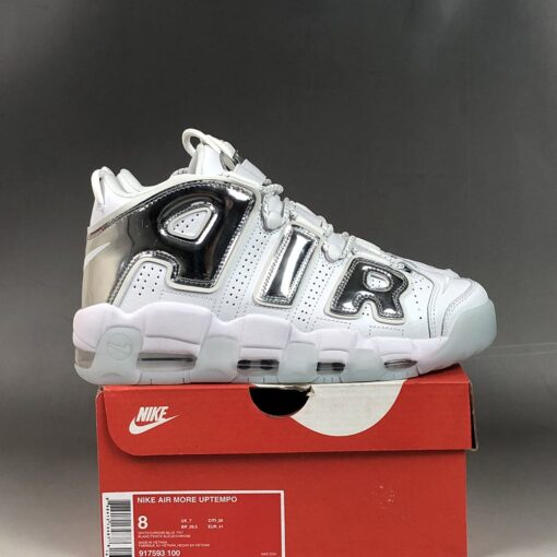 Nike Air More Uptempo Chrome 917593 100 For Sale 7