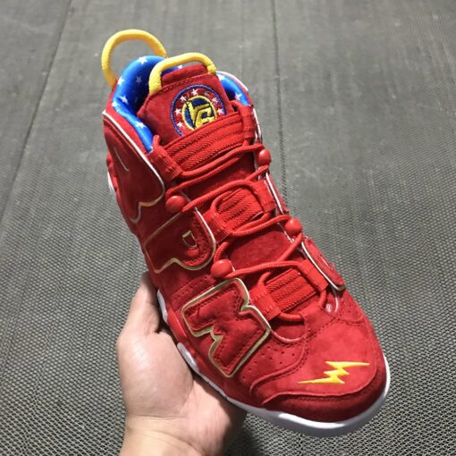 Nike Air More Uptempo Doernbecher Red Suede For Sale 2