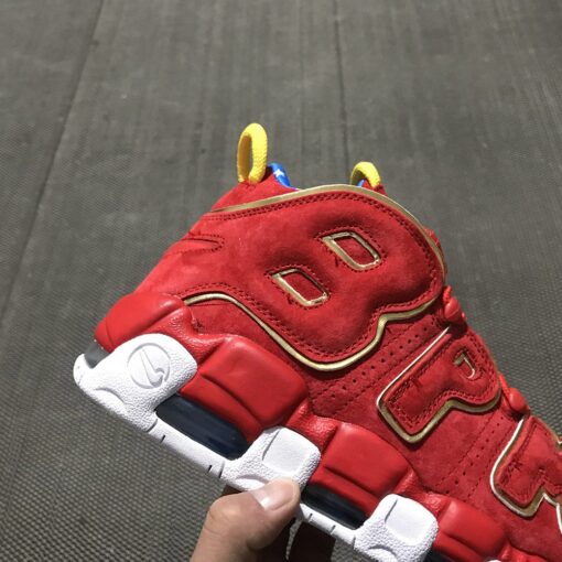 Nike Air More Uptempo Doernbecher Red Suede For Sale 3