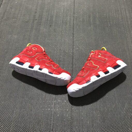 Nike Air More Uptempo Doernbecher Red Suede For Sale 8