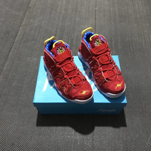 Nike Air More Uptempo Doernbecher Red Suede For Sale 9