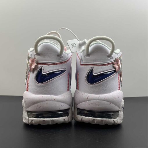 Nike Air More Uptempo GS White Blue Red For Sale 5