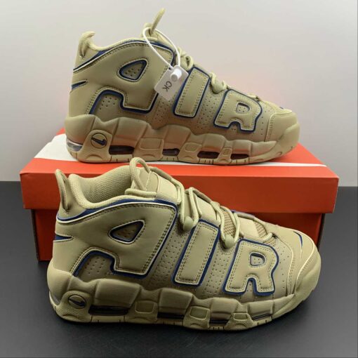 Nike Air More Uptempo Limestone Valerian Blue For Sale 8