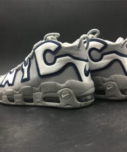 Nike Air More Uptempo NYC Wolf Grey White Midnight Navy 3