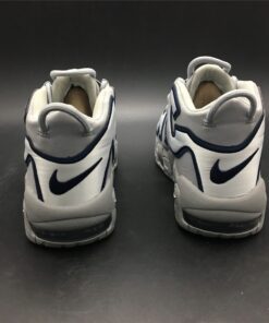 Nike Air More Uptempo NYC Wolf Grey White Midnight Navy 4