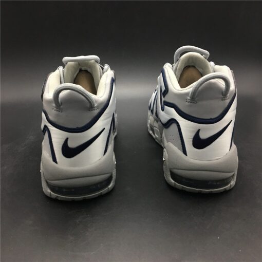 Nike Air More Uptempo NYC Wolf Grey White Midnight Navy 4