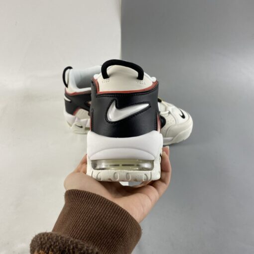 Nike Air More Uptempo Trading Cards Sail Black Team Orange For Sale 4