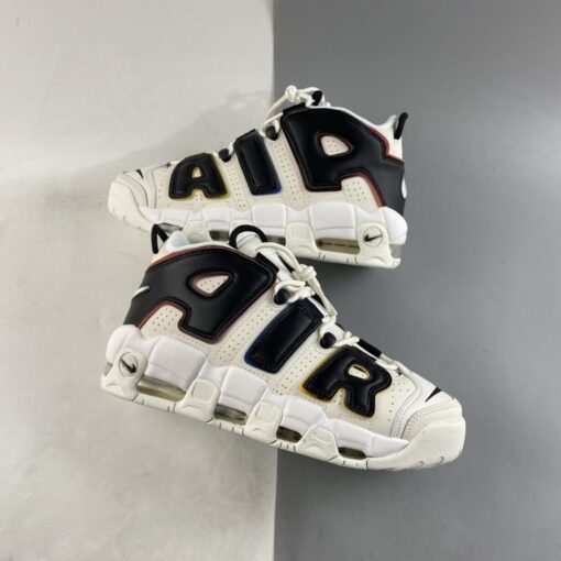 Nike Air More Uptempo Trading Cards Sail Black Team Orange For Sale