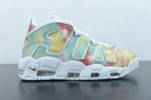 Nike Air More Uptempo UK Amarillo Speed Red Neptune Green White For Sale 1