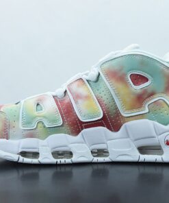 Nike Air More Uptempo UK Amarillo Speed Red Neptune Green White For Sale 2