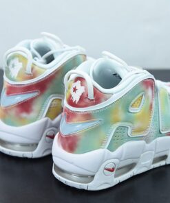 Nike Air More Uptempo UK Amarillo Speed Red Neptune Green White For Sale 6