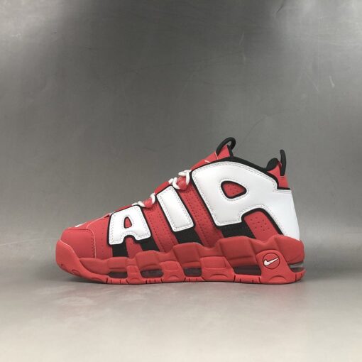 Nike Air More Uptempo University Red White Black 1