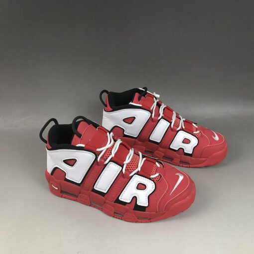 Nike Air More Uptempo University Red White Black 4