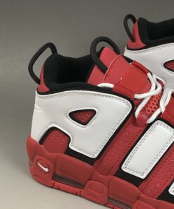 Nike Air More Uptempo University Red White Black 5