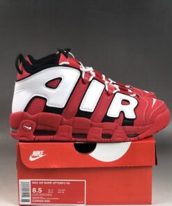 Nike Air More Uptempo University Red White Black 7