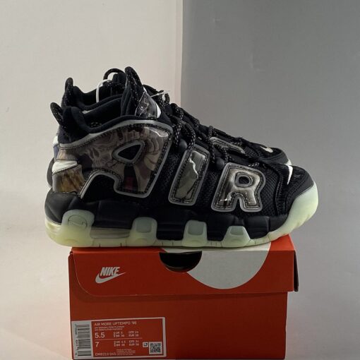 Nike Air More Uptempo Utagawa Kuniyoshi Off Noir Sail Black For Sale 7