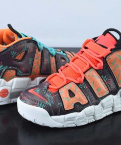 Nike Air More Uptempo What The 90s Total Orange Black Hyper Jade For Sale 3