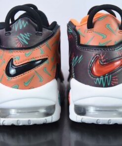 Nike Air More Uptempo What The 90s Total Orange Black Hyper Jade For Sale 7