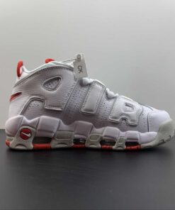 Nike Air More Uptempo White Red Grey For Sale 1