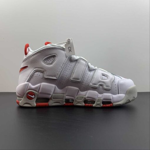 Nike Air More Uptempo White Red Grey For Sale 1