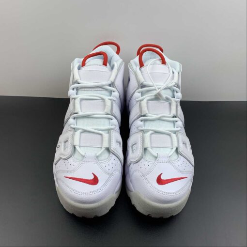 Nike Air More Uptempo White Red Grey For Sale 3