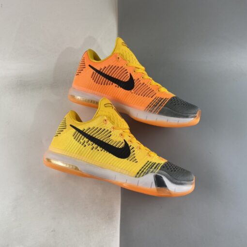 Nike Kobe 10 Elite Low Chester Total Orange Laser Orange Tumbled Grey Black 1