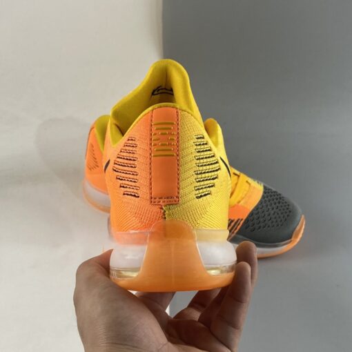 Nike Kobe 10 Elite Low Chester Total Orange Laser Orange Tumbled Grey Black 4