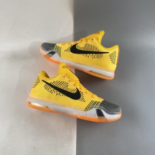 Nike Kobe 10 Elite Low Chester Total Orange Laser Orange Tumbled Grey Black