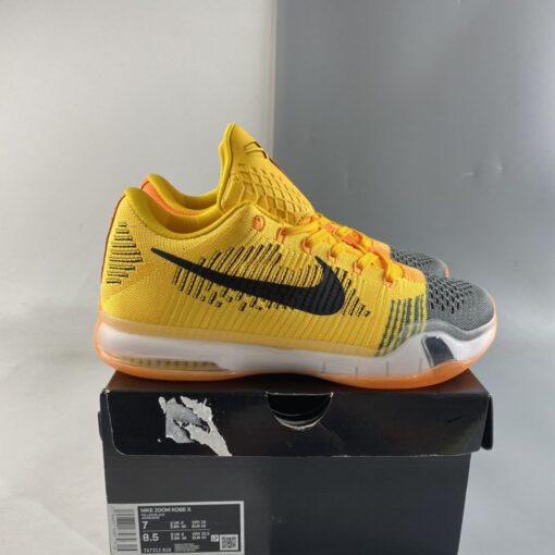 Nike Kobe 10 Elite Low Chester Total Orange Laser Orange Tumbled Grey Black 7