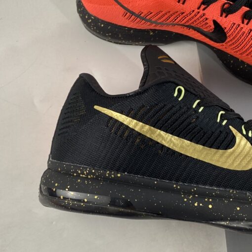 Nike Kobe 10 Elite Low Christmas Black Metallic Gold Bright Crimson For Sale 2