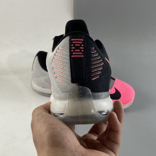 Nike Kobe 10 Elite Mambacurial Black Black Wolf Grey Pink Flash For Sale 5