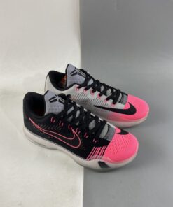 Nike Kobe 10 Elite Mambacurial Black Black Wolf Grey Pink Flash For Sale 7