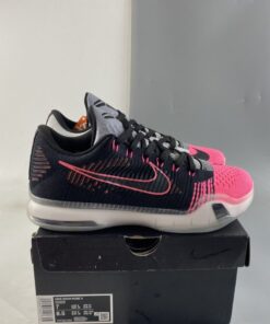 Nike Kobe 10 Elite Mambacurial Black Black Wolf Grey Pink Flash For Sale 8