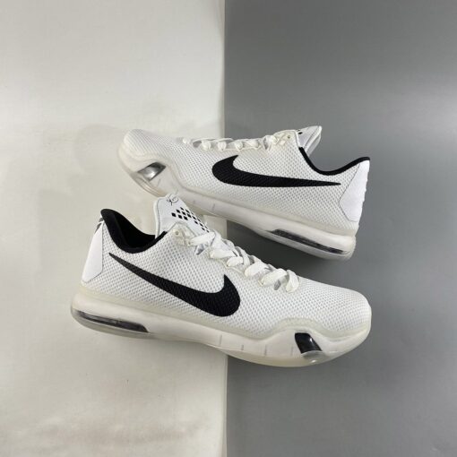 Nike Kobe 10 Fundamentals White Wolf Grey Black For Sale