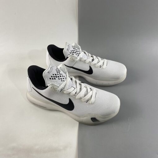 Nike Kobe 10 Fundamentals White Wolf Grey Black For Sale 6