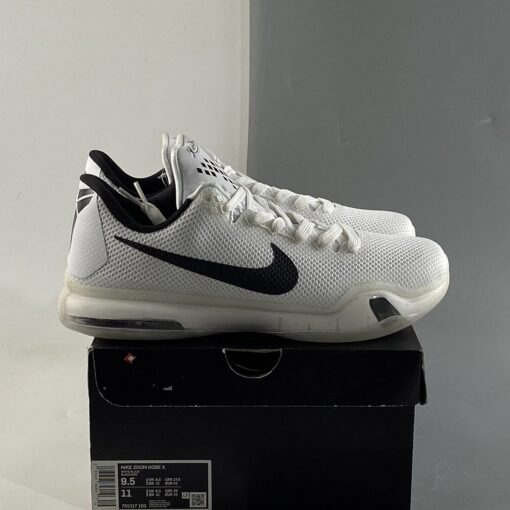 Nike Kobe 10 Fundamentals White Wolf Grey Black For Sale 7