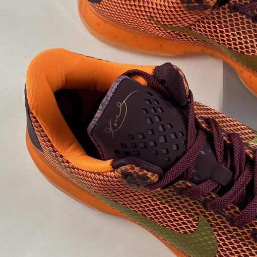 Nike Kobe 10 Silk Merlot Metallic Gold Villain Red Total Orange For Sale 3